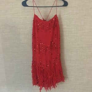 Free people flapper dress sequins size medium